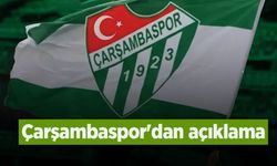 Çarşambaspor'dan açıklama