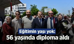 Eğitimin yaşı yok: 56 yaşında diploma aldı