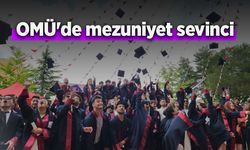 OMÜ'de mezuniyet sevinci