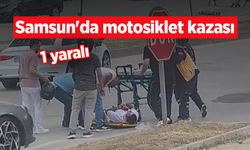Samsun'da motosiklet kazası: 1 yaralı