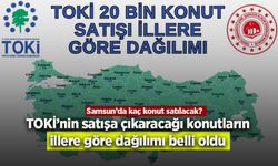 TOKİ’nin satışa çıkaracağı konutların illere göre dağılımı belli oldu