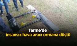 Samsun'da insansız hava aracı ormana düştü