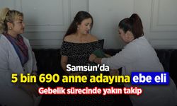 Samsun'da 5 bin 690 anne adayına ebe eli: Gebelik sürecinde yakın takip