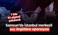 Samsun’da İstanbul merkezli  suç örgütüne operasyon