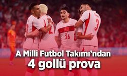 A Milli Futbol Takımı’ndan 4 gollü prova