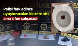 Polisi fark edince uyuşturucuları klozete döktü, sifon çalışmayınca yakalandı