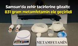 Samsun'da zehir tacirlerine gözaltı: 831 gram metamfetamin ele geçirildi