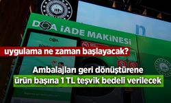 Ambalajları geri dönüştürene ürün başına 1 TL teşvik bedeli verilecek