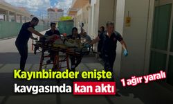 Kayınbirader enişte kavgasında kan aktı: 1 ağır yaralı
