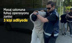 Masaj salonuna fuhuş operasyonu zanlısı 3 kişi adliyede