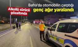 Bafra'da otomobilin çarptığı genç ağır yaralandı: Alkollü sürücü gözaltında