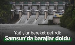 Yağışlar bereket getirdi: Samsun'da barajlar doldu