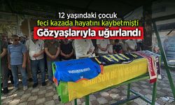 12 yaşındaki çocuğun hayatını kaybettiği feci kaza kamerada: Gözyaşlarıyla uğurlandı