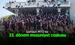 Samsun MYO'da 33. dönem mezuniyet coşkusu