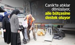 Canik'te atıklar dönüşüyor, aile bütçesine destek oluyor