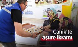 Canik'te aşure ikramı