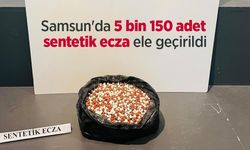 Samsun'da 5 bin 150 sentetik ecza ele geçirildi