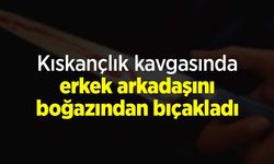 Kıskançlık kavgasında erkek arkadaşını boğazından bıçakladı