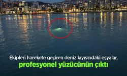 Ekipleri harekete geçiren deniz kıyısındaki eşyalar, profesyonel yüzücünün çıktı