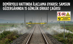 Demiryolu hattında ilaçlama uyarısı: Samsun güzergâhında 15 günlük dikkat çağrısı