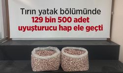 Tırın yatak bölümünde 129 bin 500 uyuşturucu hap ele geçti
