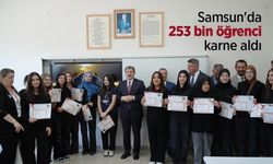 Samsun'da 253 bin öğrenci karne aldı