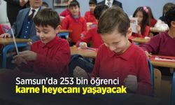 Samsun'da 253 bin öğrenci karne heyecanı yaşayacak