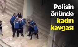 Polisin önünde kadın kavgası