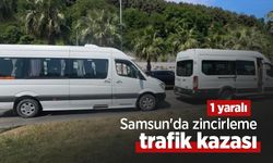 Samsun'da zincirleme trafik kazası: 1 yaralı