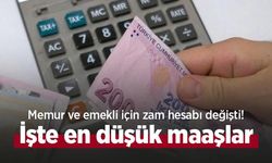 Memur ve emekli için zam hesabı değişti! İşte en düşük maaşlar
