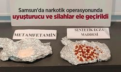 Samsun'da narkotik operasyonunda uyuşturucu ve silahlar ele geçirildi