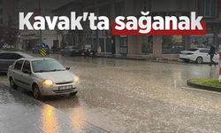 Kavak'ta sağanak