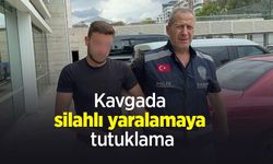 Kavgada silahlı yaralamaya tutuklama