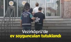 Vezirköprü’de ev soyguncuları tutuklandı