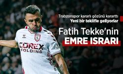 Trabzonspor kararlı gözünü kararttı ... Yeni bir teklifle geliyorlar.  Fatih Tekke'nin EMRE ISRARI