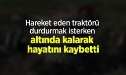 Hareket eden traktörü durdurmak isterken altında kalarak hayatını kaybetti