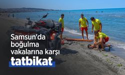 Samsun'da boğulma vakalarına karşı tatbikat
