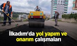 İlkadım'da yol yapım ve onarım çalışmaları