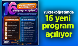 Yükseköğretimde 16 yeni program açılıyor