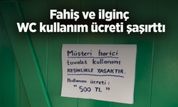 Fahiş ve ilginç WC kullanım ücreti şaşırttı