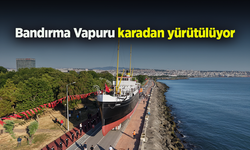 Bandırma Vapuru karadan yürütülüyor