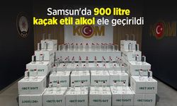 Samsun'da 900 litre kaçak etil alkol ele geçirildi