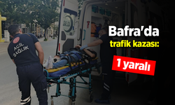 Bafra'da Motosiklet ile Otomobil Çarpıştı: 1 Yaralı