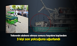 Samsun'daki tekne faciasında yaşamını yitiren aynı aileden 3 kişi toprağa verildi