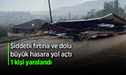 Şiddetli Fırtına ve Dolu Ortalığı Savaş Alanına Çevirdi: 1 Yaralı