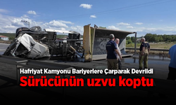 Kontrolden Çıkan Hafriyat Kamyonu Takla Attı: Yaralı Sürücü Hastaneye Kaldırıldı