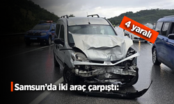 Samsun’da iki araç çarpıştı: 4 yaralı