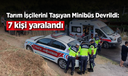 Yokuş Aşağı İnerken Kontrolden Çıktı! İşçi Servisi Devrildi