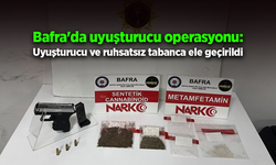 Bafra'da uyuşturucu operasyonu: Uyuşturucu ve ruhsatsız tabanca ele geçirildi