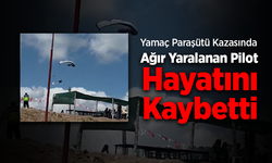 Yamaç paraşütü pilotunun düşme anı kamerada